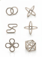 Metal Wire Puzzle Set